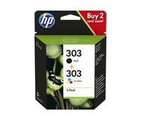 HP 303 2-pack Black/Tri-color Original Ink Cartridges