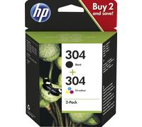 HP 304 2-pack Black/Tri-color Original Ink Cartridges