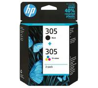 HP 305 2-Pack Tri-color/Black Original Ink Cartridge