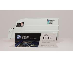 Genuine HP 305XD High Capacity Dual Pack Laserjet Toner Cartridge - CE410XD - Black
