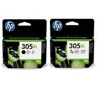 Genuine HP 305XL & 305 Black / Colour Ink Cartridges for DeskJet 2724 Printer