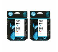 Genuine HP 305XL & 305 Black / Colour Ink Cartridges for DeskJet 2724 Printer