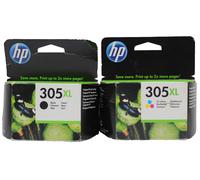 Genuine HP 305XL Black & Colour Ink Cartridges - 2024
