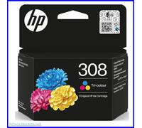 Genuine HP 308 Tri-Colour Ink Cartridge Original Printer Ink 7FP20UE New Sealed