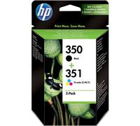 Genuine HP 350 Black & 351 Colour Ink Cartridge Twin Pack SD412EE FREE DELIVERY