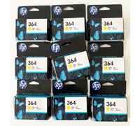 Genuine HP 364 Ink Cartridges Yellow - Multipacks 5 / 10 / 20 - New Sealed