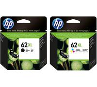 Genuine HP 62 / 62 XL Black Tri-Colour Ink Cartridges Officejet Envy
