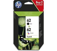 Genuine HP 62 Black & Tri-Colour Ink Cartridges N9J71AE - 2027