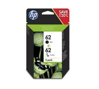 HP 62 2-pack Black/Tri-color Original Ink Cartridges