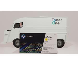 Genuine HP 653A Standard Capacity Laserjet Toner Cartridge - CF322A - Yellow