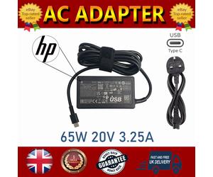 GENUINE HP 65W USB-C TYPE LAPTOP CHARGER FOR HP 1P3K6AA ABU
