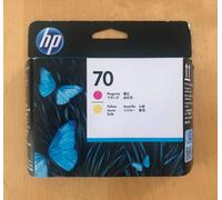 Genuine HP 70 Printhead - MAGENTA & YELLOW / DESIGNJET Z2100 5200 (INC VAT) 2013