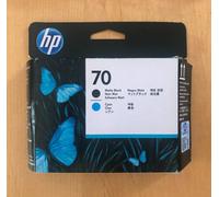 Genuine HP 70 Printhead - MATTE BLACK & CYAN - Z2100 Z5200 (INC VAT) BOXED 2013
