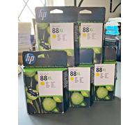 GENUINE HP 88 XL YELLOW INKS - MULTIPACK OF 5 - INC VAT BOXED 2021