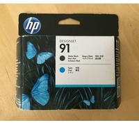 Genuine HP 91 Printhead - MATTE BLACK & CYAN - DESIGNJET Z6100 - INC VAT 03/2026