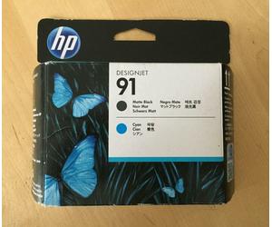 Genuine HP 91 Printhead - MATTE BLACK & CYAN - DESIGNJET Z6100 - INC VAT 03/2026
