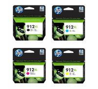Genuine HP 912XL, Multipack High Capacity Ink jet Cartridges, 3YP34, 3YP34AE 4