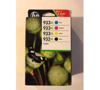 Genuine HP 932XL 933XL Multipack 4-Pack BK/M/C/Y Printer Ink Cartridges - 2020