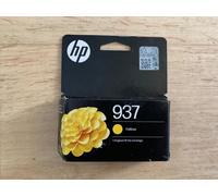 Genuine HP 937 Yellow Ink- Exp: 2027 Box not in mint condition