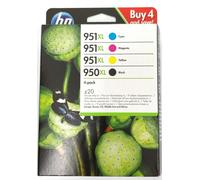 HP 950XL High Yield Black/951XL High Yield Cyan/Magenta/Yellow 4-pack Original Ink Cartridges ink cartridge 4 pc(s) High (XL) Yield Black, Cyan, Magenta, Yellow