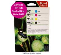 HP 950XL High Yield Black/951XL High Yield Cyan/Magenta/Yellow 4-pack Original Ink Cartridges ink cartridge 4 pc(s) High (XL) Yield Black, Cyan, Magenta, Yellow