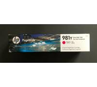 Genuine HP 981Y EXTRA HIGH YIELD INK - MAGENTA PAGEWIDE 556 586 (INC VAT) BOXED