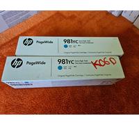 Genuine HP 981YC Ink Cartridges, Choose Your Colour E556050 58650 Vat Inc