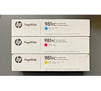 Genuine HP 981YC Ink Multipack - Cyan + Magenta + Yellow - UK Vat Inc BOXED