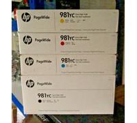 Genuine HP 981YC INK MULTIPACK - FULL SET FOR PAGEWIDE - UK VAT INC BOXED