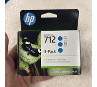 Genuine HP DesignJet 712 Ink Cartridges 3 pack 29ml Cyan November 2026