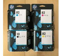 Genuine HP Ink Multipack - HP 82 COLOURS 69ml + HP 10 BLACK (INC VAT) BOXED 2020