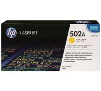 HP 502A Original Yellow Toner Cartridge - HP Color LaserJet CP Series Toner Cartridges - HP Color LaserJet CP3505 Toner Cartridges