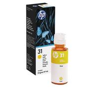 HP 31 Yellow Ink Bottle - 70ml, Original HP Ink, Up to 8,000 Pages - Single Pack for HP Smart Tank Printers