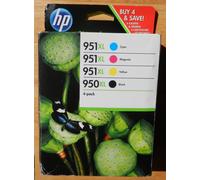 Genuine HP950XL HP951XL MPK C2P43AE 4 Pack of Ink Cartridges