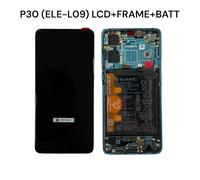 Genuine Huawei P30 (ELE-L09) Blue LCD Assembly +Frame +Battery New