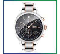 Hugo Boss 1513473 Watch Steel Watch Argenta Gilded Rose Black Dial Man