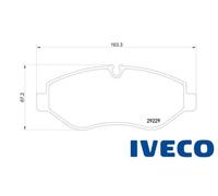 Genuine IVECO FERONT BRAKE PADS FITS DAILY MK IV V SAME DAY DISPATCH