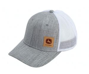 Genuine John Deere Adults Grey & White Mesh Trucker Cap Hat MC13080620OX