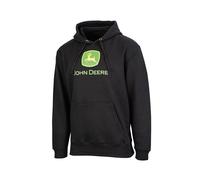 Genuine John Deere Black Logo Hooded Sweatshirt 50% Off MC130200BK