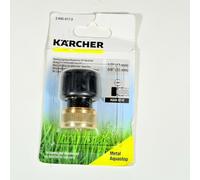 Krcher 2.645-017.0 water hose fitting Brass, Rubber Black, Silver 1