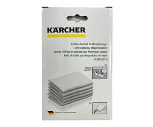 GENUINE KARCHER Pk 5 Microfibre Cloths For Floor Tool (6369357 6.369-357.0)