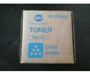 Genuine Konica Minolta TN216C A11G451 Cyan Toner Cartridge A- VAT Inc