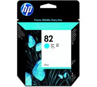 GENUINE LARGE 69ML HP82 CYAN / C4911A INK CARTRIDGE - SWIFTLY POSTED