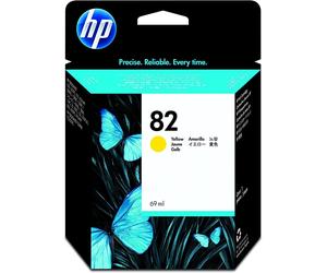 GENUINE LARGE 69ML HP82 YELLOW / C4913A INK CARTRIDGE - SWIFTLY POSTED