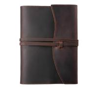 Genuine Leather Bible Cover, A5 Book Cover for Bibles, Coffee Finish, Easy Access Closure, Ideal Present