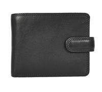 Genuine Leather Bifold Wallet for Men, ID Protected, Gift Box Included HOL13 (Black)
