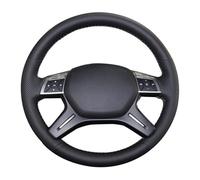 Genuine Leather Black Car Steering Wheel Cover For Mercedes For Benz C180 C200 C260 E200 E260 ML320 ML360 ML400 Auto Accessories Styling(1-Black)