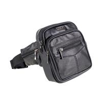 Genuine Leather Bum Bag, Waterproof Belt Bag and Bumbags for Women and Men Waist Bag as Travel Holiday Money Belt, dog walking fashion bum bag and running fanny pack