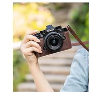 Genuine Leather Camera Half Case Cover with Hand Grip for Zf Camera Accessories Retro Cover Handmade (Coffe Case Case Only)