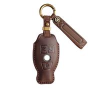 Genuine Leather Car Key Case for Mercedes Benz A B C E G R S M Class CLA CLS GLA GLC GLE GLS GLK GL SL SLK SLC W176 W245 A203 W204 W211 W245 Viano Metris 3 buttons Car Key Protective